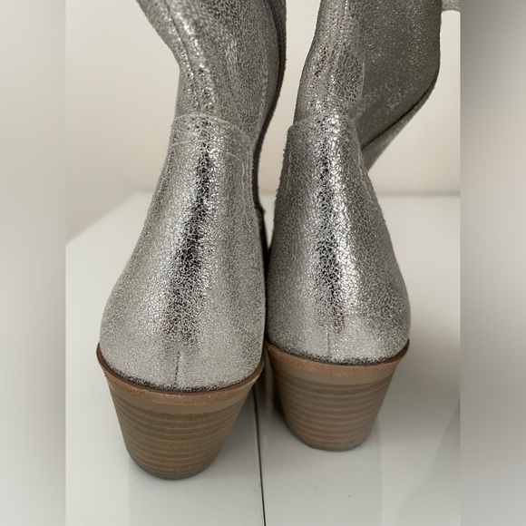 Dolce Vita Solida Leather Silver Metallic
Embroidered Cowboy Western Boot Sz 6.5 - Picture 8 of 15